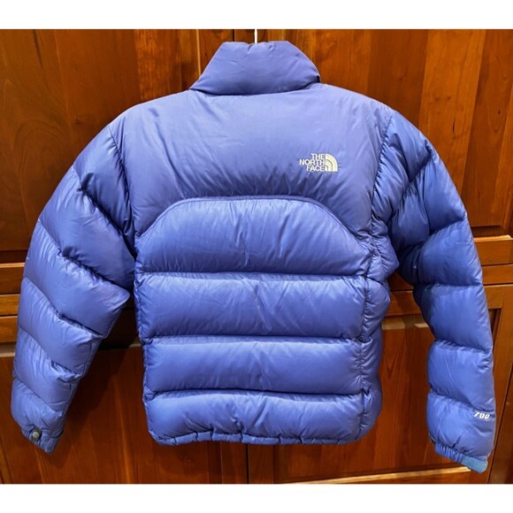 Women The North Face Nuptse 700 Down Puffer Winter Coat Size S Purple Vintage - Picture 6 of 16